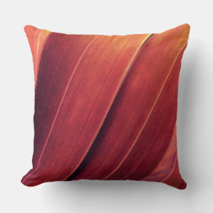 Palm Fronds in Rust and Gold Cushion