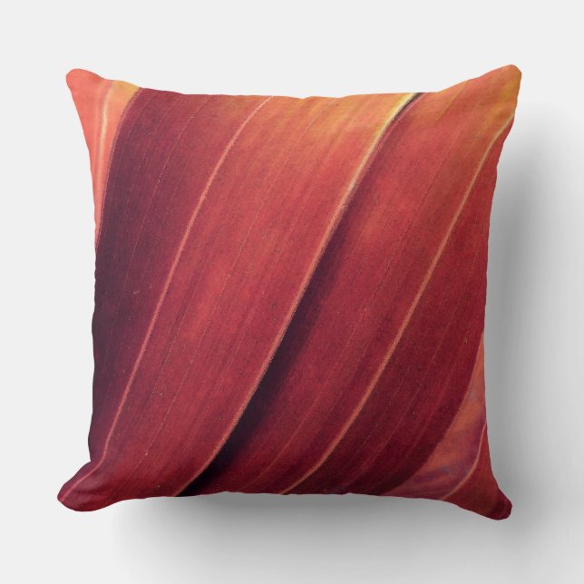Palm Fronds in Rust and Gold Cushion (Front)