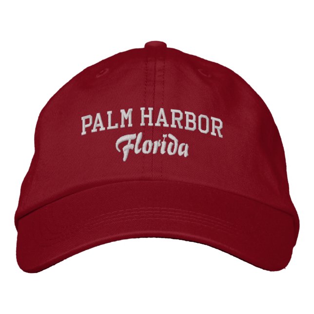 Palm Harbour Florida Embroidered Baseball Hat (Front)