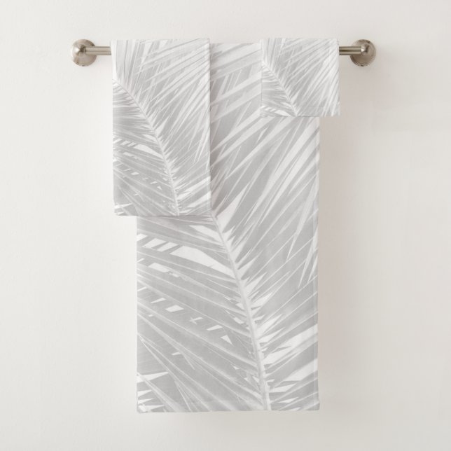 Palm Jungle Pattern #4 #tropical #wall #art Bath Towel Set (Insitu)