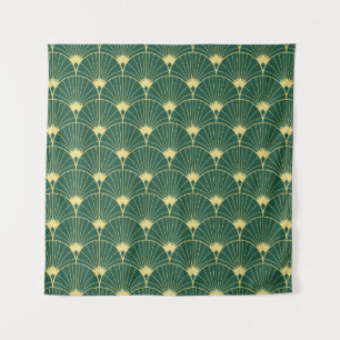 Palm leaf: art deco pattern. tapestry