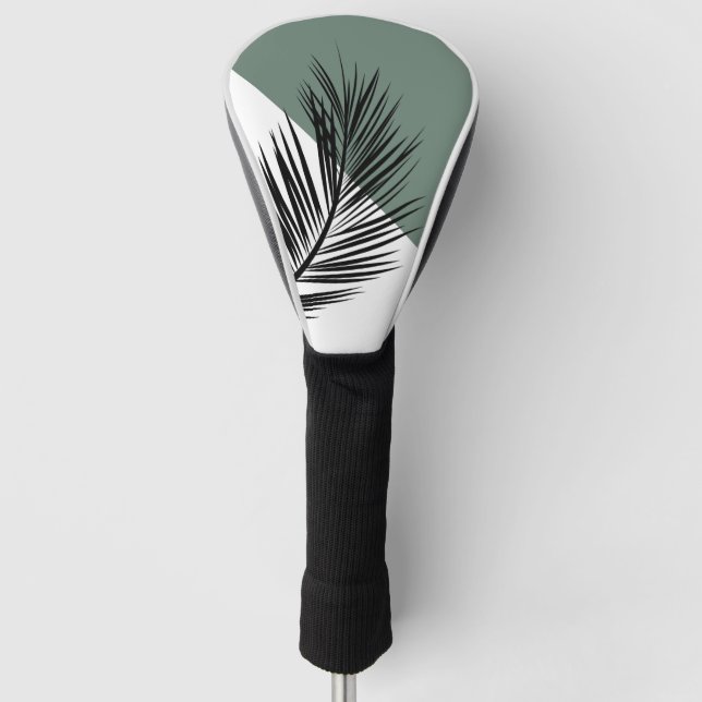Palm leaf golf head cover (Front)