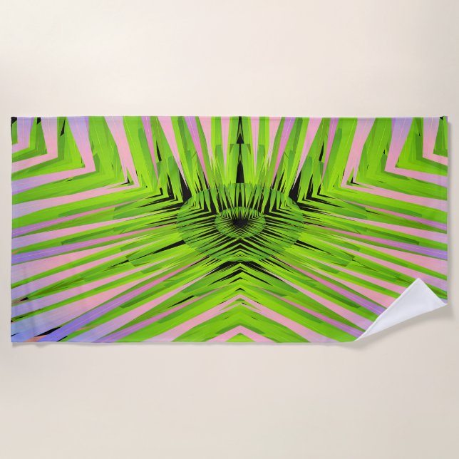 Palm Leaf image for Beach Towel (Front)
