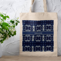 Palm Leaf in Delft Blue, customisable 