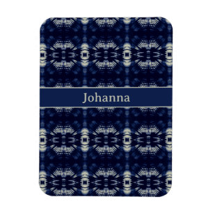 Palm Leaf in Delft Blue   Personalised Botanical Magnet