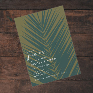 Palm Leaf | Join Us Wedding Invitation
