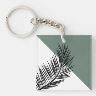 Palm leaf key ring