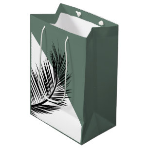 Palm leaf medium gift bag