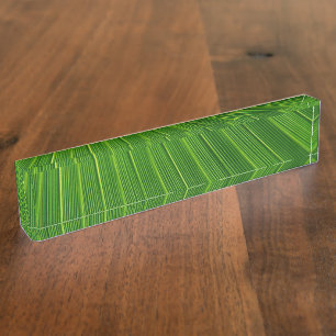 Palm Leaf Nameplate