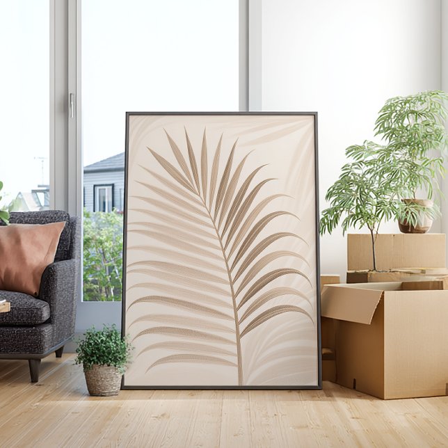 Palm Leaf – Neutral Zen – Wall Art – Minimal Decor (Creator Uploaded)