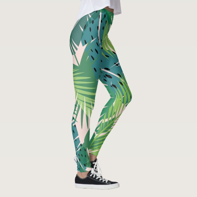 Palm Leaf Pattern leggings (Right)