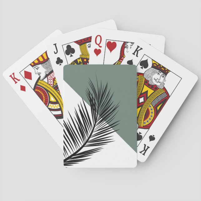 Palm leaf playing cards (Back)