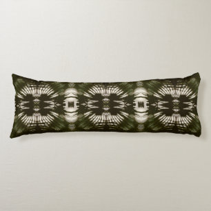 Palm Leaf Shadow Army Green Body Cushion