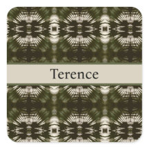 Palm Leaf Shadow Army Green, customisable   