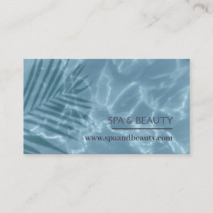 Palm Leaf Spa Pool Ripples Business Card