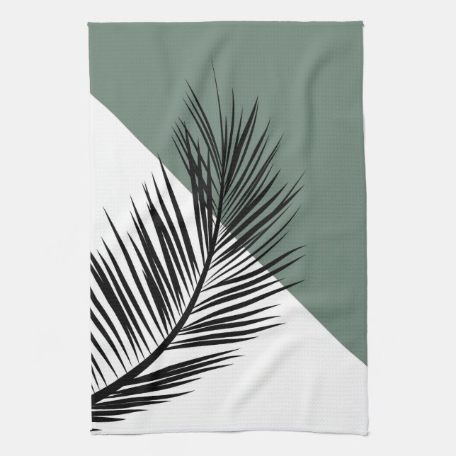 Palm leaf tea towel (Vertical)