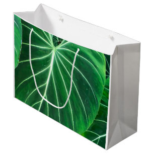 Palm Leaf tropical foliage jungle foliage Large Gift Bag