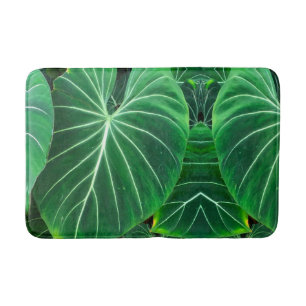 Palm Leaf, tropical foliage, jungle rainforest Bath Mat