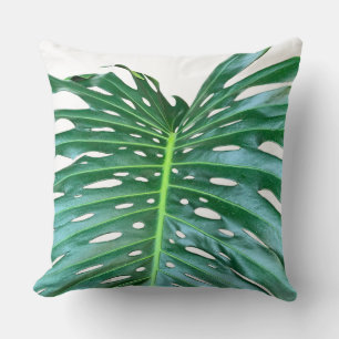 Palm Leaf, tropical foliage, jungle rainforest  Cushion