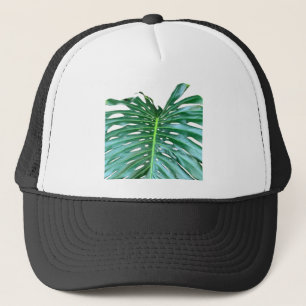 Palm Leaf, tropical foliage, jungle rainforest  Trucker Hat
