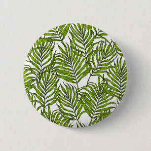 Palm leaves 6 cm round badge