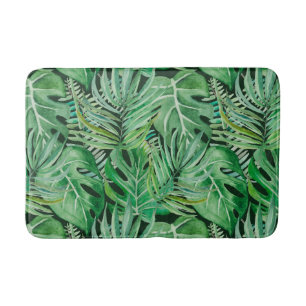 Palm leaves bath mat