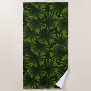 Palm leaves beach towel