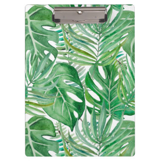 Palm leaves clipboard