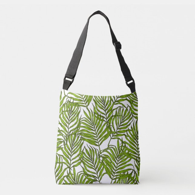 Palm leaves crossbody bag (Front)