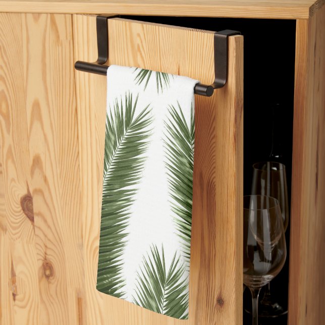 Palm Leaves Finesse Pattern 1 Tea Towel (Thirds Fold)