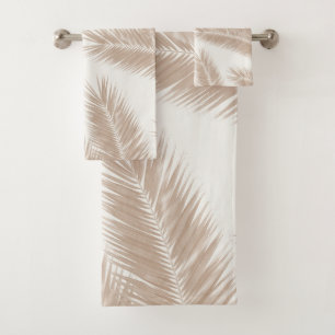 Palm Leaves Finesse Pattern 4 Bath Towel Set