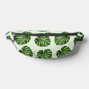 Palm Leaves, Green Leaves, Tropical Pattern Bum Bags