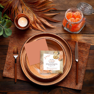 Palm Leaves Hydrangeas Candies in the Jar Enclosure Card