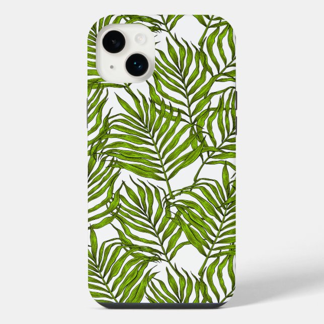 Palm leaves iPhone case (Back)