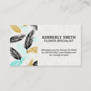 Palm Leaves Natural Business Card