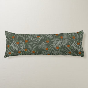 Palm Leaves & Oranges Body Cushion
