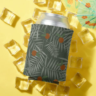 Palm Leaves & Oranges Can Cooler