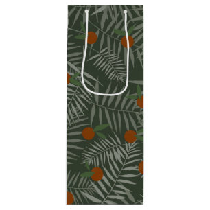 Palm Leaves & Oranges Wine Gift Bag