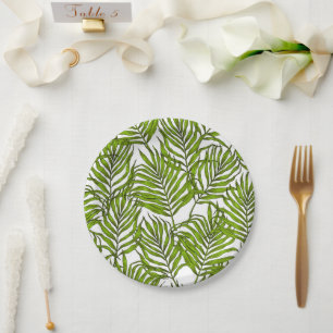 Palm leaves paper plate
