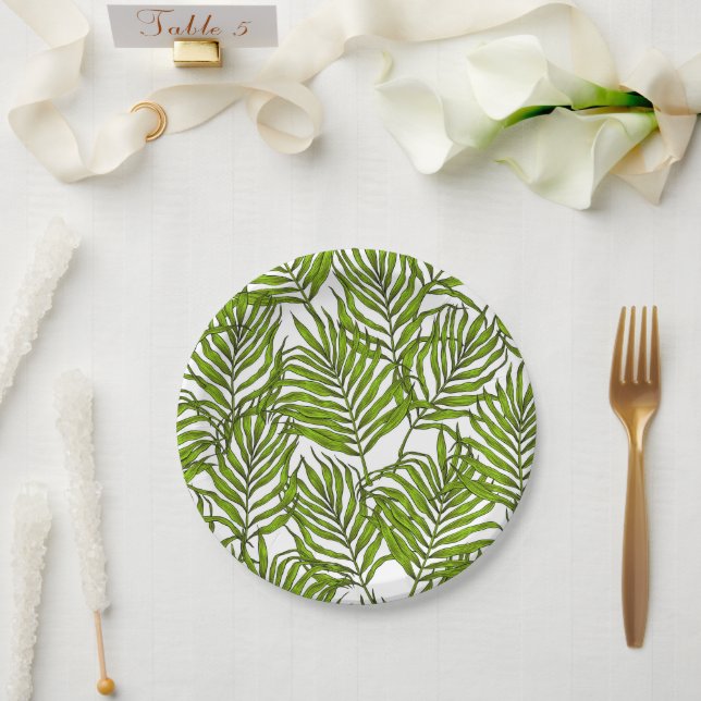 Palm leaves paper plate (Wedding)