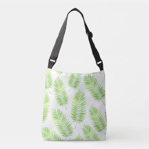 Palm leaves pattern crossbody bag