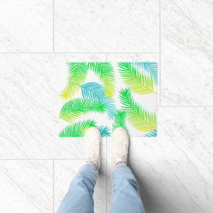 Palm leaves pattern doormat