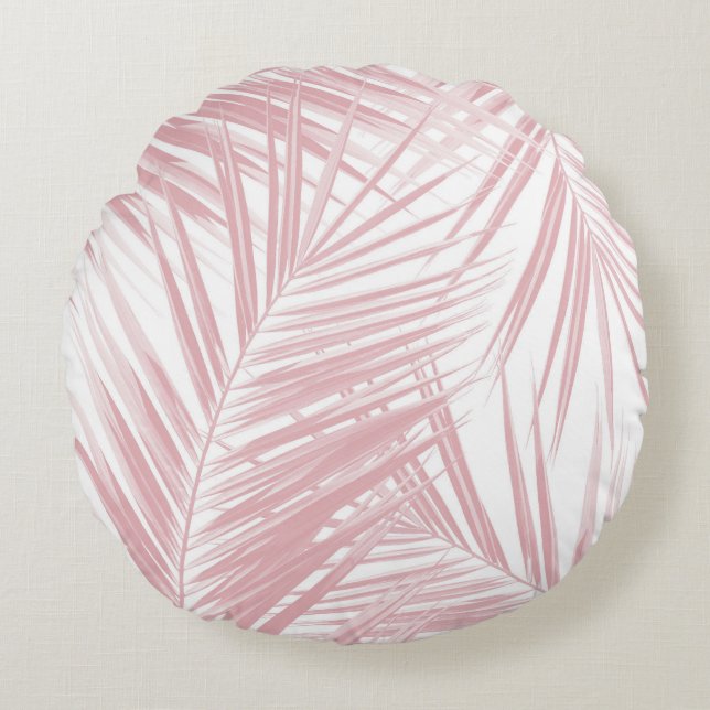 Palm Leaves Pattern Dream 5 #tropical#art Round Cushion (Front)