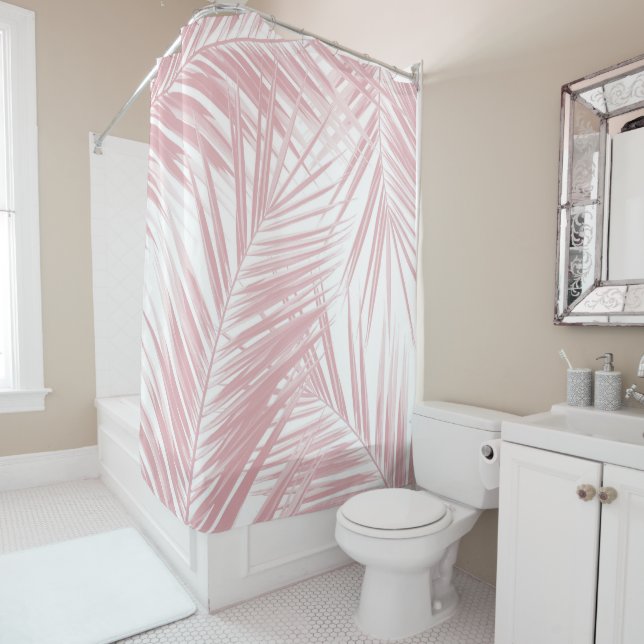 Palm Leaves Pattern Dream 5 #tropical#art Shower Curtain (In Situ)