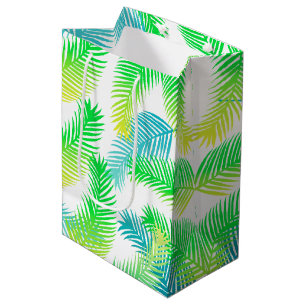 Palm leaves pattern medium gift bag