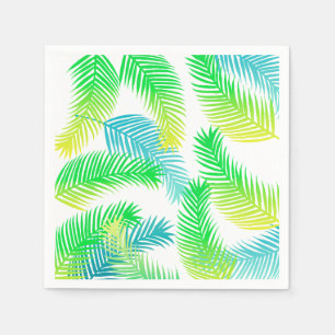 Palm leaves pattern napkin