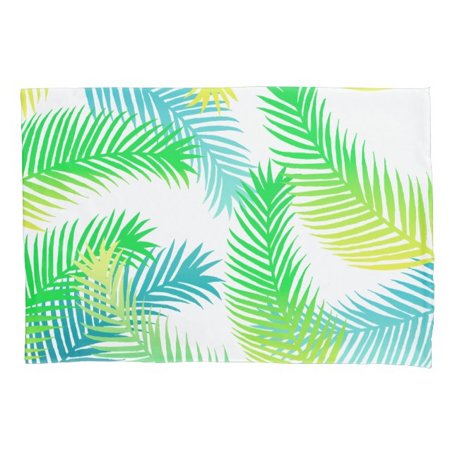 Palm leaves pattern pillowcase (Front)