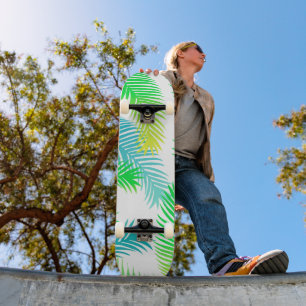 Palm Leaves Pattern Skateboard – Tropical Summer 