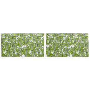 Palm leaves pillowcase