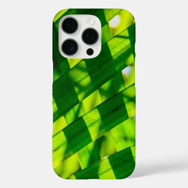 Palm Leaves Plaid, Kapaa, Kauai, Hawaii Case-Mate  Case-Mate iPhone Case (Back)